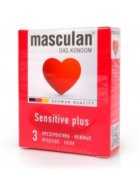 Презервативы Masculan Sensitive plus - 3 шт. - Masculan - купить с доставкой в Томске