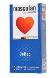 Презервативы с пупырышками Masculan Dotted - 10 шт. - Masculan - купить с доставкой в Томске