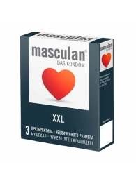 Презервативы увеличенного размера Masculan XXL - 3 шт. - Masculan - купить с доставкой в Томске