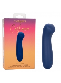 Синий вибромассажер Cashmere Satin G - 15,25 см. - California Exotic Novelties