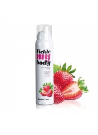 Массажная хрустящая пенка Tickle My Body Strawberry с ароматом клубники - 150 мл. - Love to Love - купить с доставкой в Томске