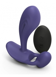 Темно-синий вибромассажер Witty P G Vibrator with Remote Control - Love to Love - в Томске купить с доставкой