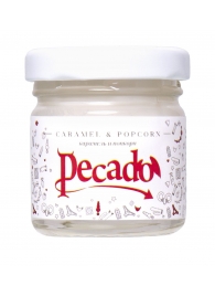 Массажная свеча Caramel   Popcorn - 35 мл. - Pecado - купить с доставкой в Томске