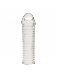 Текстурированная насадка на пенис Clear Textured Penis Enhancing Sleeve Extension - 16,5 см. - BlueLine - в Томске купить с доставкой