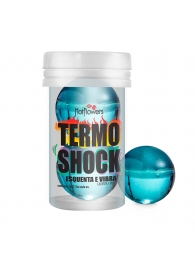 Интимный гель Termo Shock Hot Ball с разогревающе-покалывающим эффектом (2 шарика по 3 гр.) - HotFlowers - купить с доставкой в Томске