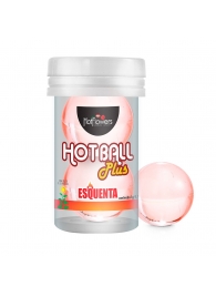 Лубрикант на масляной основе Hot Ball Plus с разогревающим эффектом (2 шарика по 3 гр.) - HotFlowers - купить с доставкой в Томске