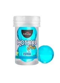 Лубрикант на масляной основе Hot Ball Plus с охлаждающим эффектом (2 шарика по 3 гр.) - HotFlowers - купить с доставкой в Томске