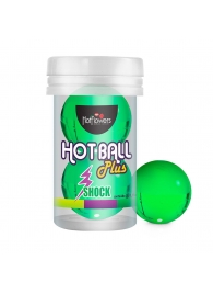 Лубрикант на силиконовой основе Hot Ball Plus с покалывающим эффектом (2 шарика по 3 гр.) - HotFlowers - купить с доставкой в Томске