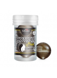 Анальный лубрикант на масляной основе Hot Ball Plus Conforto (2 шарика по 3 гр.) - HotFlowers - купить с доставкой в Томске