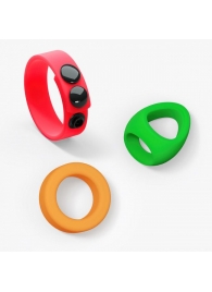 Набор из 3 разноцветных эрекционных колец Kit Neon Ring - Love to Love - в Томске купить с доставкой