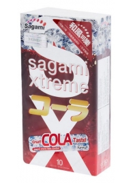 Ароматизированные презервативы Sagami Xtreme COLA - 10 шт. - Sagami - купить с доставкой в Томске