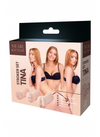 Набор из 3 мастурбаторов The Girl Next Door Tina - Dream Toys - в Томске купить с доставкой