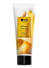 Лубрикант на водной основе OYO Aroma Gel Banana с ароматом банана - 75 мл. - OYO - купить с доставкой в Томске