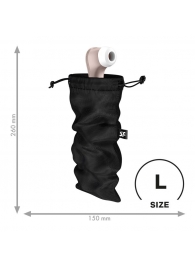 Черный мешочек для хранения игрушек Treasure Bag L - Satisfyer - купить с доставкой в Томске