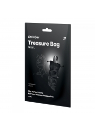 Черный мешочек для хранения игрушек Treasure Bag L - Satisfyer - купить с доставкой в Томске