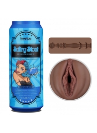 Коричневый мастурбатор-вагина Pleasure Brew Masturbator-Sultry Stout в банке - Lovetoy - в Томске купить с доставкой