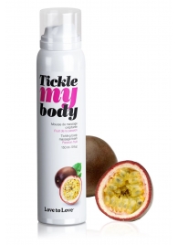 Массажная хрустящая пенка Tickle my body с ароматом маракуйи - 150 мл. - Love to Love - купить с доставкой в Томске