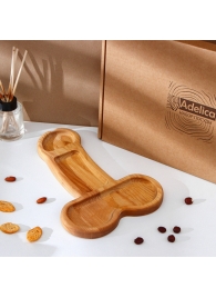 Деревянное блюдо для подачи в форме члена (32,5 х 20 х 1,7 см) - Сима-Ленд - купить с доставкой в Томске