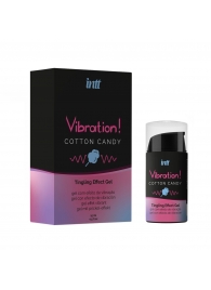 Жидкий вибратор Vibration Cotton Candy с ароматом сахарной ваты - 15 мл. - INTT - купить с доставкой в Томске