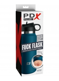 Мастурбатор-вагина в синей колбе F*ck Flask - Pipedream - в Томске купить с доставкой