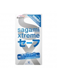 Презервативы Sagami Xtreme Ultrasafe с двойным количеством смазки - 10 шт. - Sagami - купить с доставкой в Томске