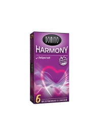 Презервативы с рёбрышками Domino Harmony - 6 шт. - Domino - купить с доставкой в Томске