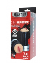 Двусторонний мастурбатор REALSTUFF 2 IN 1 HUMMER MOUTH   VAGINA - ротик и вагина - Dream Toys - в Томске купить с доставкой