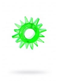 Зеленое эрекционное кольцо-солнце - Toyfa Basic - в Томске купить с доставкой