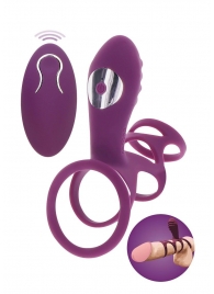 Фиолетовая эрекционная вибронасадка Halo Halo C-Ring Sleeve - Toy Joy - в Томске купить с доставкой