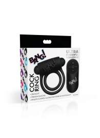 Черное эрекционное виброкольцо 28X Remote Control Vibrating Cock Ring   Bullet - XR Brands - в Томске купить с доставкой