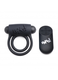 Черное эрекционное виброкольцо 28X Remote Control Vibrating Cock Ring   Bullet - XR Brands - в Томске купить с доставкой