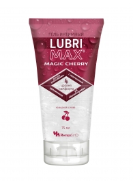 Интимный гель-смазка на водной основе Lubrimax Magic Cherry - 75 мл. - ИнтелБИО - купить с доставкой в Томске