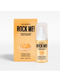 Жидкий вибратор Nuei Rock Me! с ароматом печенья и сливок - 20 мл. - Nuei cosmetics - купить с доставкой в Томске