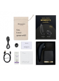 Набор для пар Golden Moments: Womanizer Premium 2 и We-Vibe Chorus - Womanizer купить в Томске с доставкой в Orgasmix.ru Набор для пар Golden Moments: Womanizer Premium 2 и We-Vibe Chorus - Womanizer