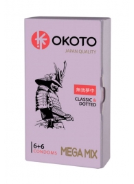 Презервативы OKOTO Mega Mix - 12 шт. - Sitabella - купить с доставкой в Томске