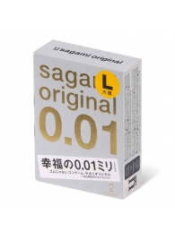 Презервативы Sagami Original 0.01 L-size увеличенного размера - 2 шт. - Sagami - купить с доставкой в Томске