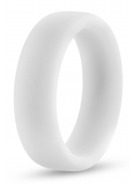 Белое люминесцентное эрекционное кольцо Silicone Glo Cock Ring - Blush Novelties - в Томске купить с доставкой