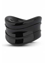 Черное эрекционное кольцо на мошонку Beef Ball Stretcher Snug - Blush Novelties - в Томске купить с доставкой