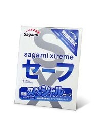 Презерватив Sagami Xtreme Ultrasafe с двойным количеством смазки - 1 шт. - Sagami - купить с доставкой в Томске