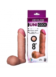 Фаллическая насадка для страпона UNICOCK 8  - 20 см. - LOVETOY (А-Полимер) - купить с доставкой в Томске