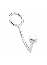 Кольцо на пенис с анальным стимулятором Stainless Steel Anal Hook   Cock Ring - BlueLine - в Томске купить с доставкой