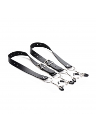 Ремни с зажимами для половых губ Spread Labia Spreader Straps with Clamps - XR Brands - купить с доставкой в Томске