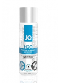 Охлаждающий лубрикант на водной основе JO Personal Lubricant H2O COOLING - 60 мл. - System JO - купить с доставкой в Томске Охлаждающий лубрикант на водной основе JO Personal Lubricant H2O COOLING - 60 мл. - System JO - купить с доставкой в Томске