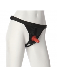 Трусики со штырьком для фиксации насадок Ultra Harness with Plug - Doc Johnson - купить с доставкой в Томске