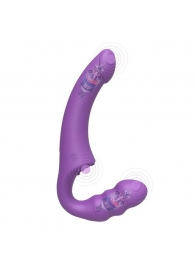 Фиолетовый безремневой страпон Straples Strap-On Dildo - Erokay - купить с доставкой в Томске