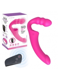 Розовый безремневой страпон Straples Strap-On Dildo - Erokay - купить с доставкой в Томске