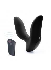 Черный вибромассажер простаты 3,5’’ Remote Control Curve P-spot Massager - 12 см. - Erokay - в Томске купить с доставкой