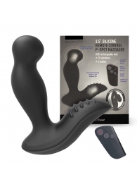 Черный вибромассажер простаты 3,5’’ Remote Control P-spot Massager - 12,5 см. - Erokay - в Томске купить с доставкой
