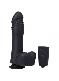 Черная мини-машина на присоске Piston Thruster - Doc Johnson - купить с доставкой в Томске