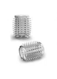 Прозрачная насадка с шипами STAY HARD COCK SLEEVE 01 CLEAR - Blush Novelties - в Томске купить с доставкой